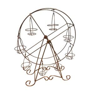 Vintage Copper Metal Ferris Wheel Display Stand | Cupcake/ Succulent Holder